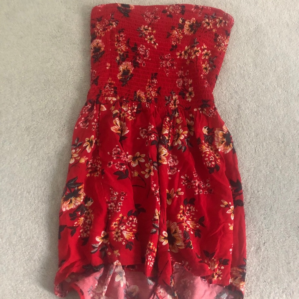 Garage Red Sleevless Romper